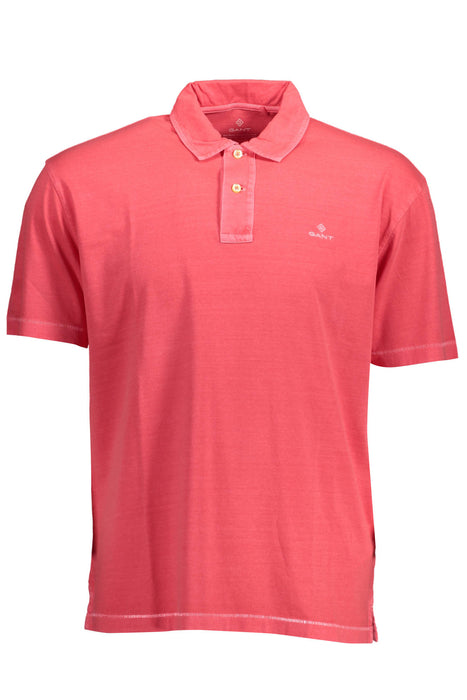 Gant Mens Pink Short Sleeve Polo Shirt
