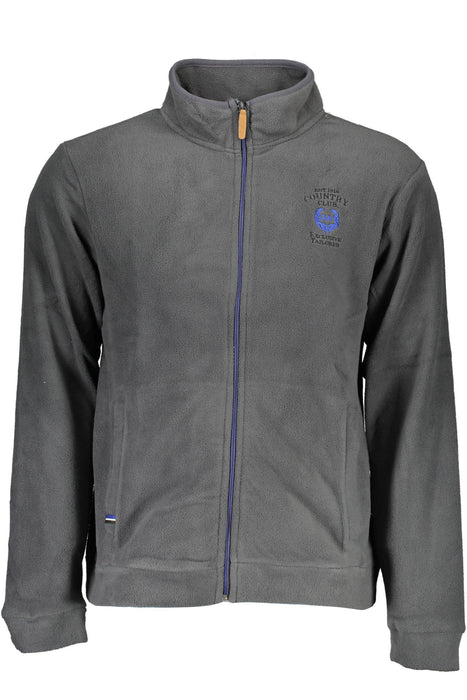 Gian Marco Venturi Mens Blue Zip-Up Sweatshirt