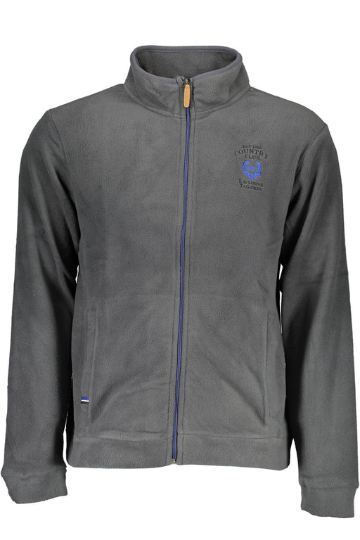 Gian Marco Venturi Mens Blue Zip-Up Sweatshirt