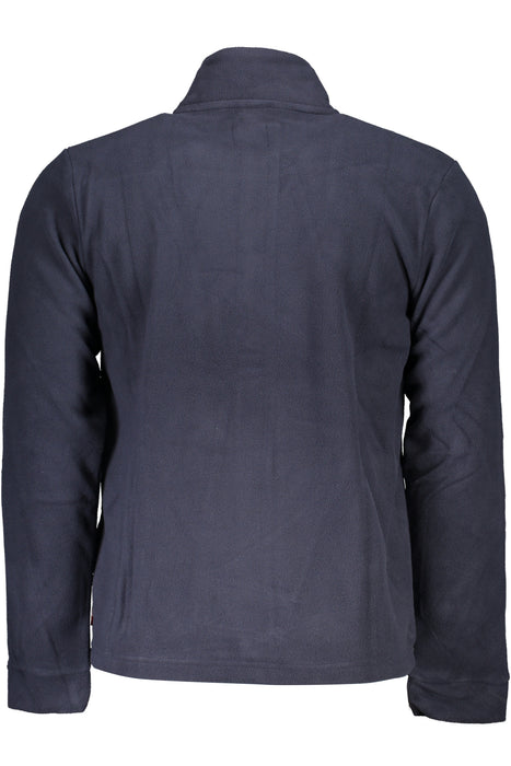 Gian Marco Venturi Mens Blue Zip Sweatshirt