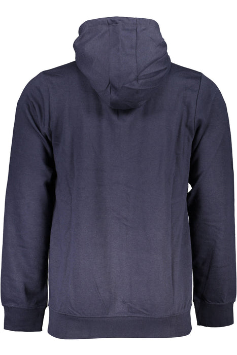 Gian Marco Venturi Mens Blue Zip-Up Sweatshirt