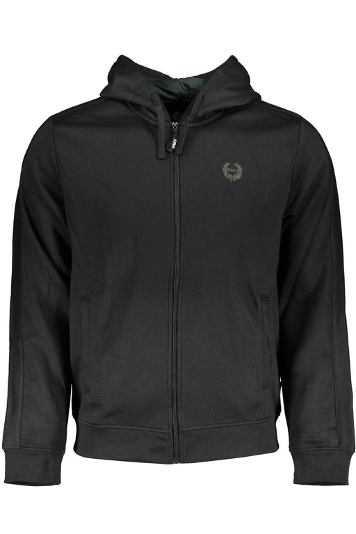 Gian Marco Venturi Mens Black Zip Sweatshirt