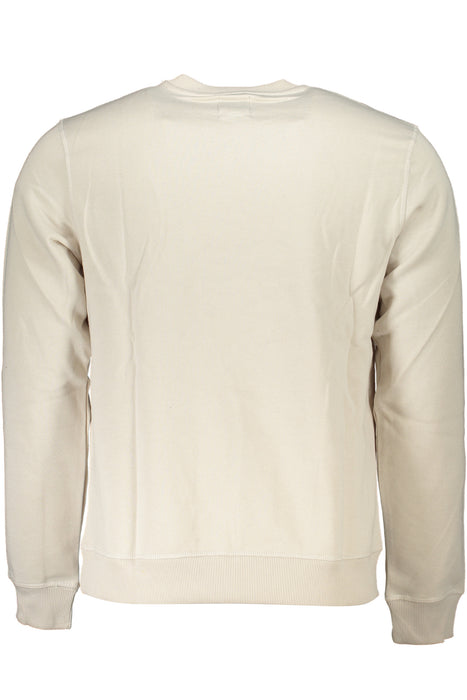 Gian Marco Venturi Mens White Zipless Sweatshirt