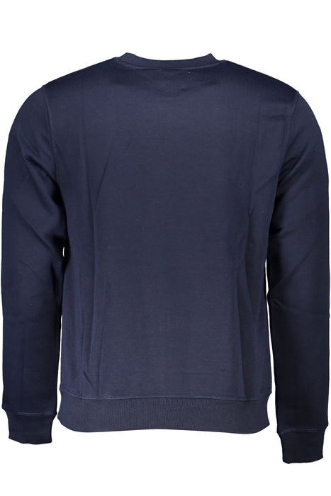 Gian Marco Venturi Mens Blue Zipless Sweatshirt