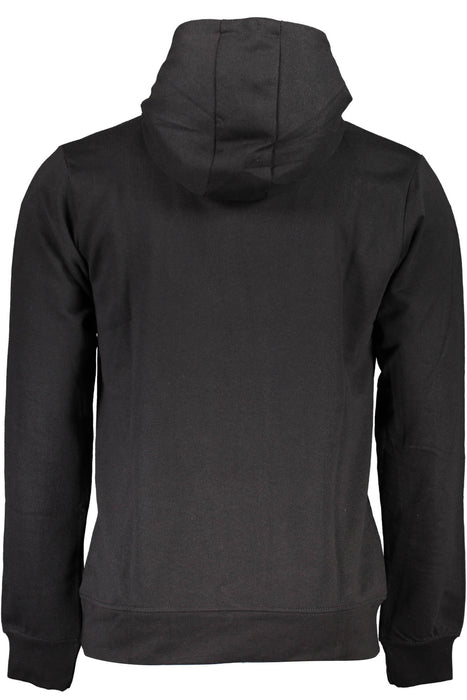 Gian Marco Venturi Mens Black Zip-Less Sweatshirt