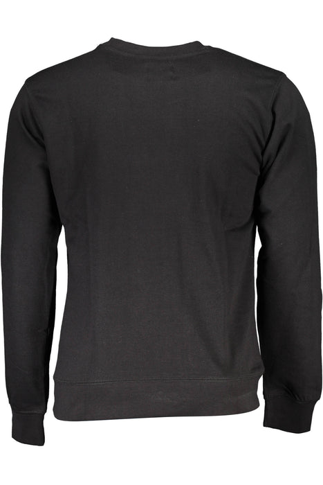 Gian Marco Venturi Mens Black Zip-Less Sweatshirt