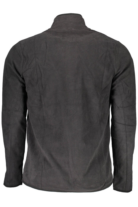 Gian Marco Venturi Mens Black Zip-Less Sweatshirt