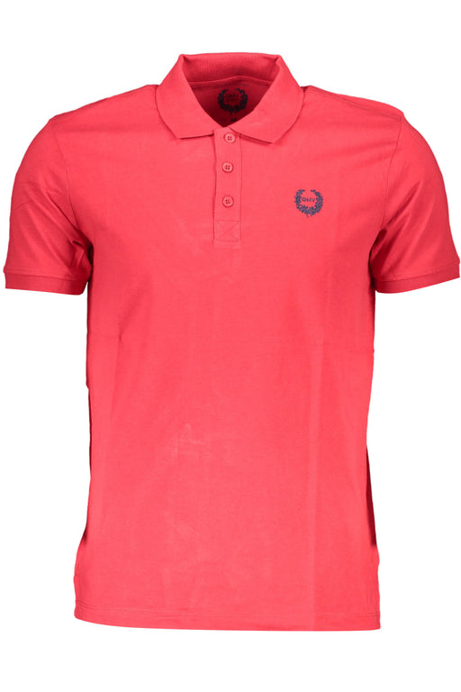 Gian Marco Venturi Mens Short Sleeve Polo Shirt Red