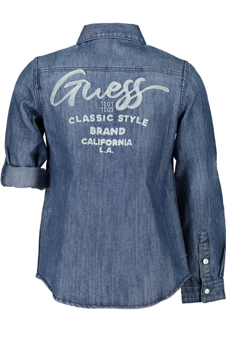 Guess Jeans Long Sleeved Shirt For Girls Blue