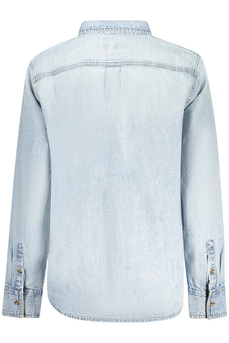 Guess Jeans Long Sleeve Shirt Women Blue