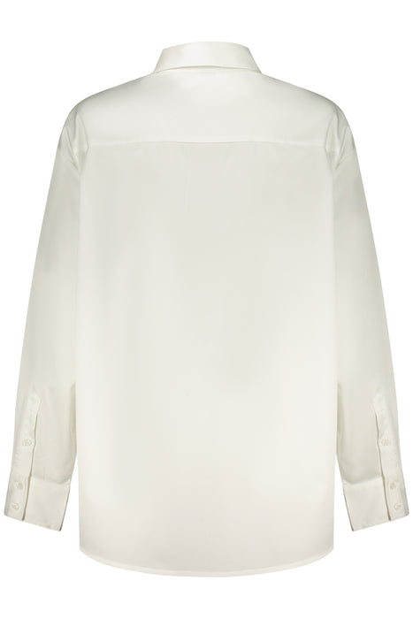 Guess Jeans Womens Long-Sleeved Shirt White