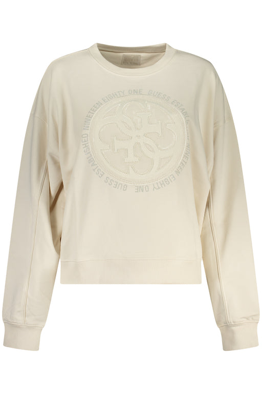 Guess Jeans Womens White Zip-Up Sweatshirt