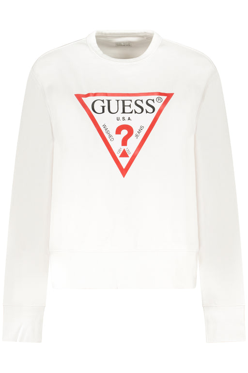 Guess Jeans Womens White Zip-Up Sweatshirt