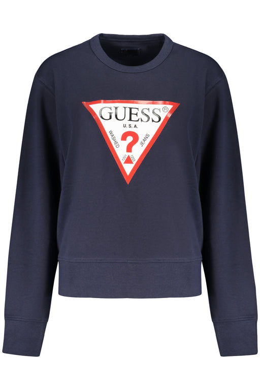 Guess Jeans Womens Blue Zip-Up Sweatshirt