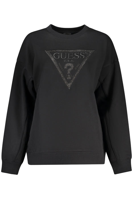Guess Jeans Womens Black Zip-Up Sweatshirt