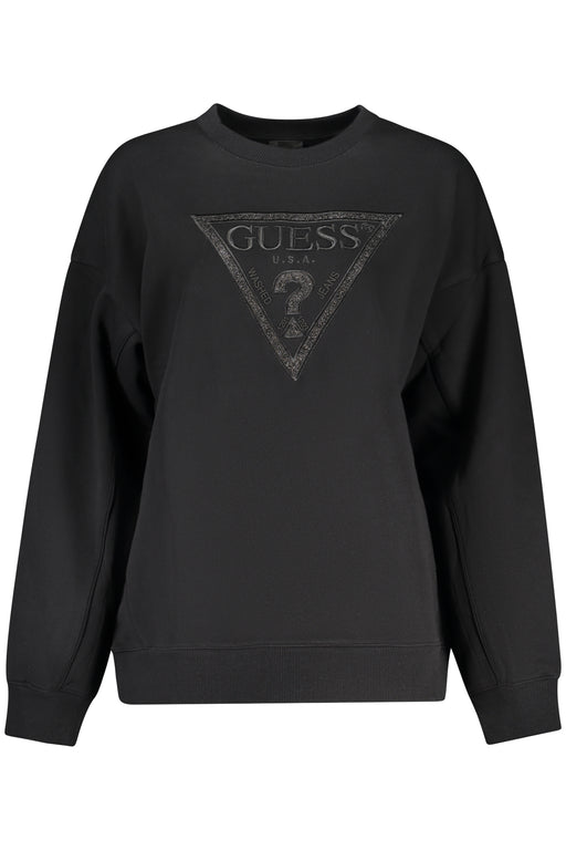 Guess Jeans Womens Black Zip-Up Sweatshirt