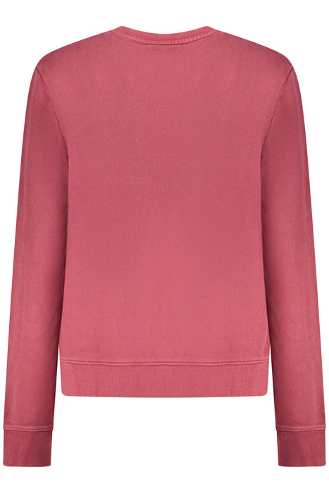 Guess Jeans Womens Red Zip-Up Sweatshirt