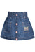 Guess Jeans Short Skirt Girl Blue