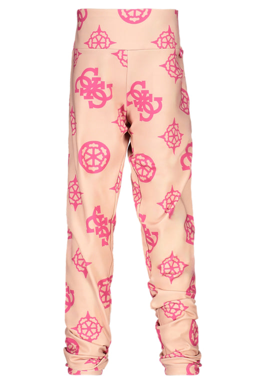 Guess Jeans Leggings For Girls Pink