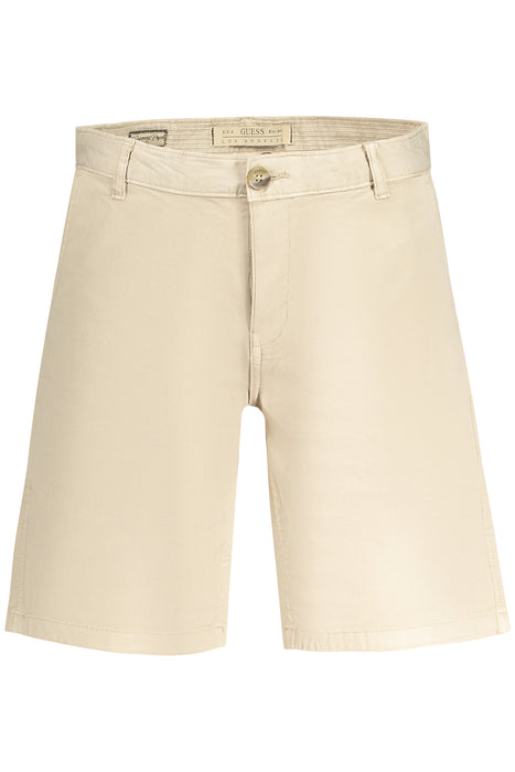 Guess Jeans Mens Bermuda Pants Beige