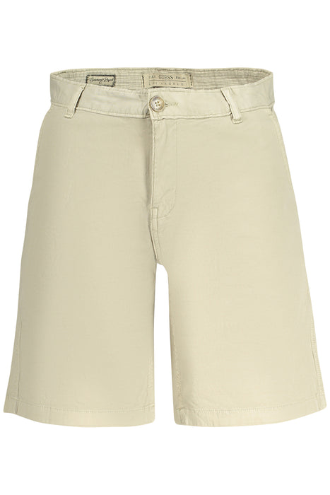 Guess Jeans Mens Bermuda Pants Beige