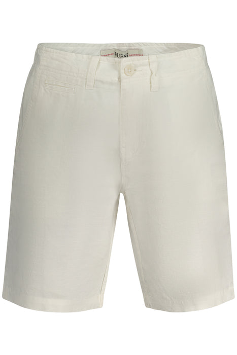 Guess Jeans Mens Bermuda Pants White