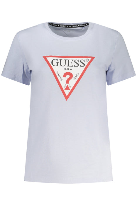 Guess Jeans Womens Short-Sleeved T-Shirt, Blue