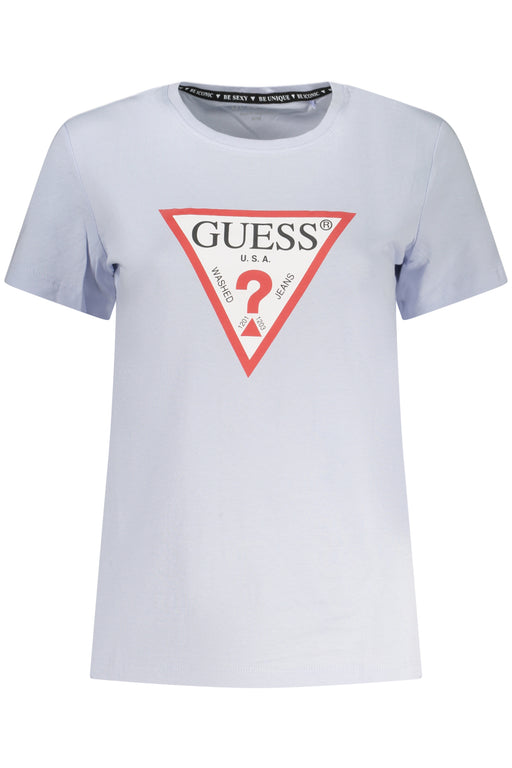 Guess Jeans Womens Short-Sleeved T-Shirt, Blue