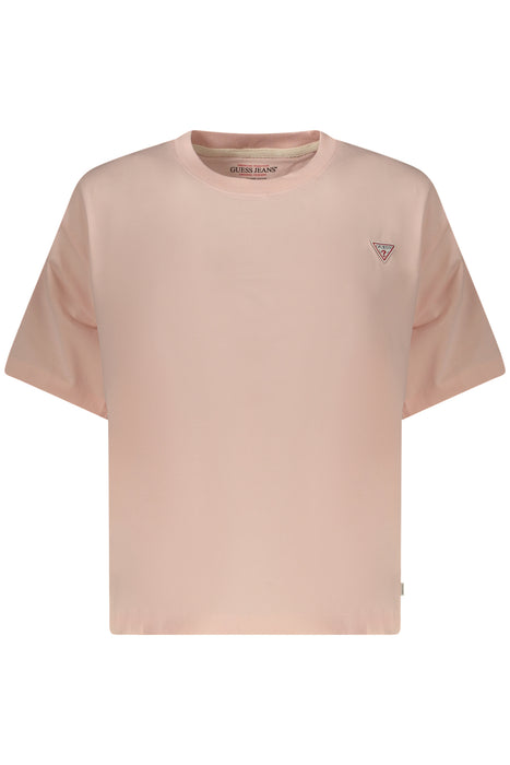 Guess Jeans Womens Short Sleeve T-Shirt Pink