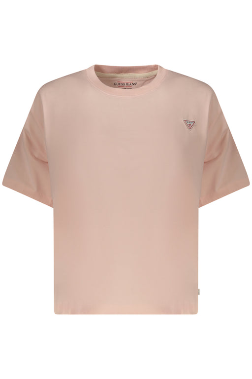 Guess Jeans Womens Short Sleeve T-Shirt Pink