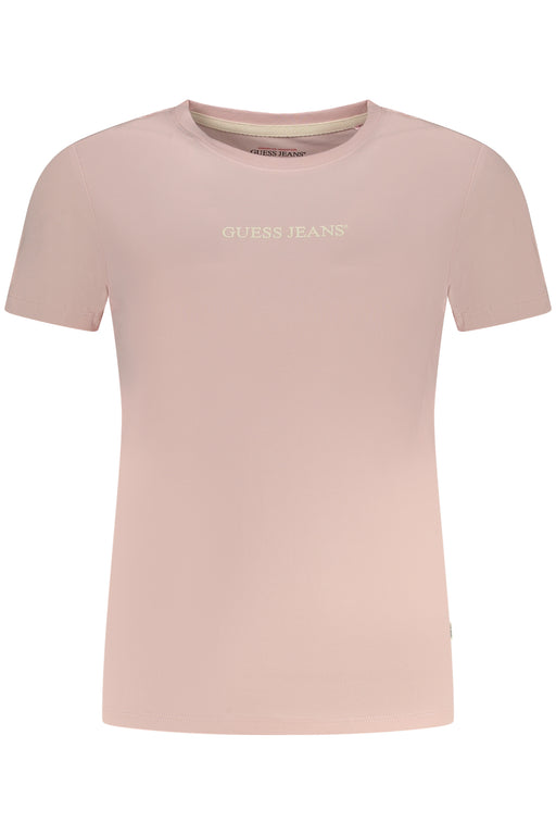 Guess Jeans Womens Short Sleeve T-Shirt Pink