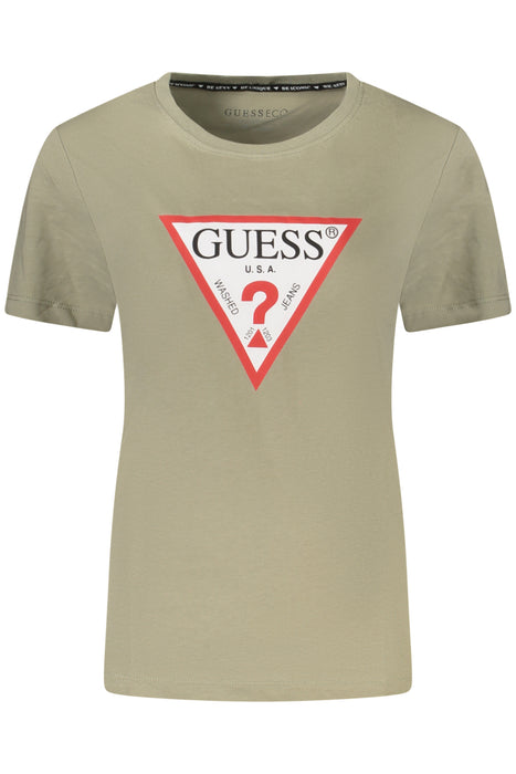 Guess Jeans Green Womens Short Sleeve T-Shirt
