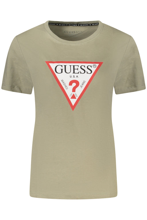 Guess Jeans Green Womens Short Sleeve T-Shirt