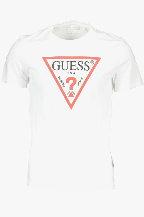 Guess Jeans Short Sleeve T-Shirt Men White