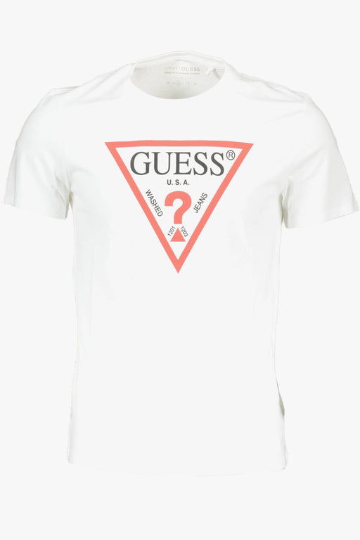 Guess Jeans Short Sleeve T-Shirt Men White