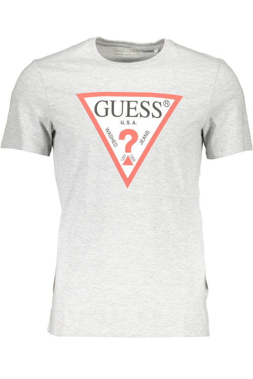 Guess Jeans Short Sleeve T-Shirt Men Grey