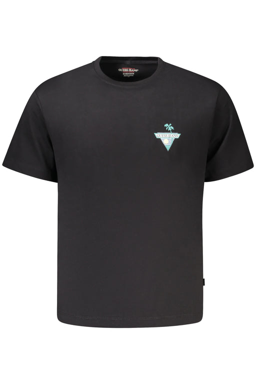 Guess Jeans Short Sleeve T-Shirt Men Black