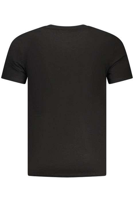 Guess Jeans Mens Short-Sleeved T-Shirt Black