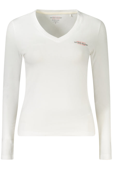 Guess Jeans Womens Long-Sleeved T-Shirt White