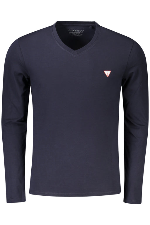 Guess Jeans Long Sleeve T-Shirt Men Blue