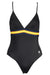K-Way Black Womens One-Piece Swimsuit
