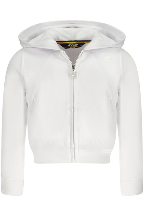 K-Way Zip-Up Sweatshirt For Girls White