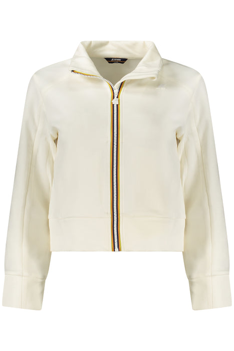 K-Way Womens Zip-Up Sweatshirt White