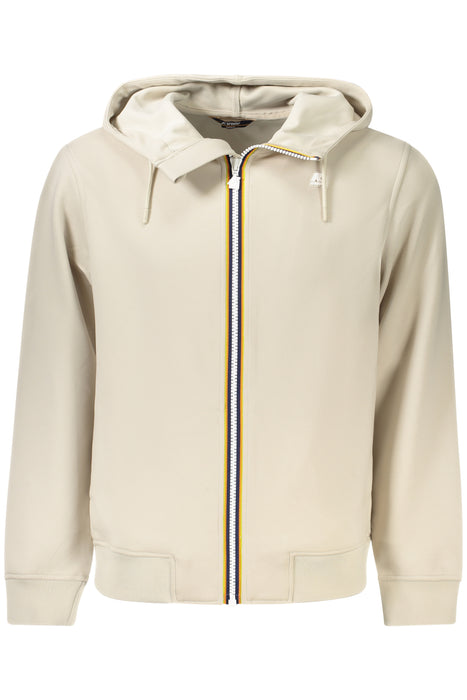 K-Way Mens Zip-Up Sweatshirt Beige