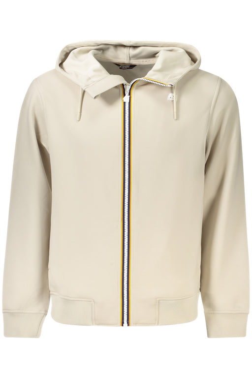 K-Way Mens Zip-Up Sweatshirt Beige