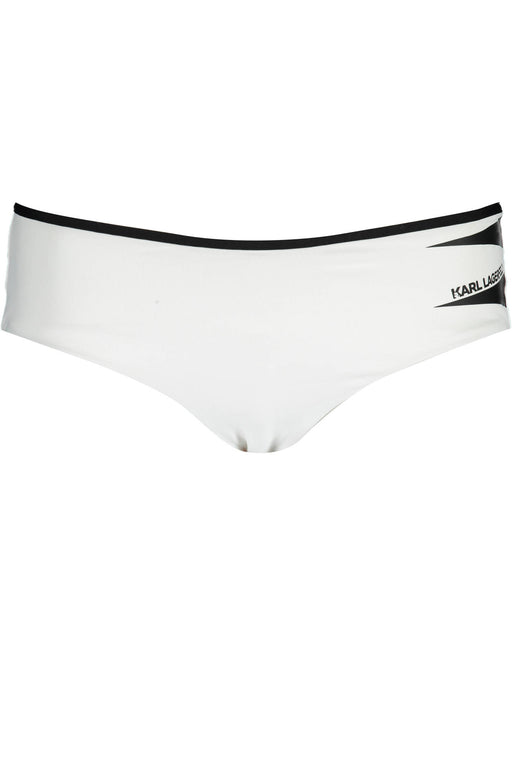 Karl Lagerfeld Beachwear Womens Bottom Swimsuit White