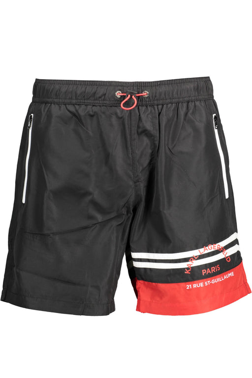 Karl Lagerfeld Beachwear Swimsuit Black Mens Bottom