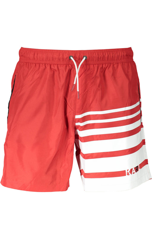 Karl Lagerfeld Beachwear Swimsuit Mens Bottom Red