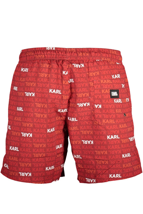 Karl Lagerfeld Beachwear Swimsuit Mens Bottom Red