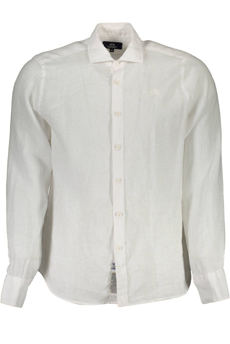 La Martina Mens White Long Sleeve Shirt